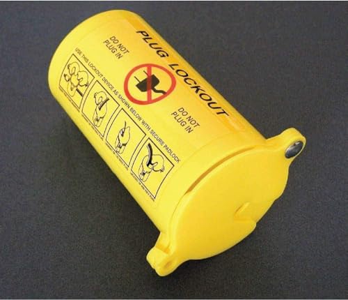 Condamnation électrique de prise NMC HLD plastique jaune avec graphique