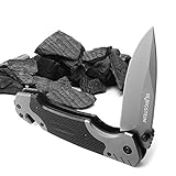 🌲 OUTDOOR BEGLEITER: Ein vielseitiges Einhandmesser für zahlreiche Naturerlebnisse. Verwendbar als Camping Messer, Schnitzmesser, Angelmesser, als allzweck-Werkzeug im Wanderrucksack oder Rettungsmesser im Auto.