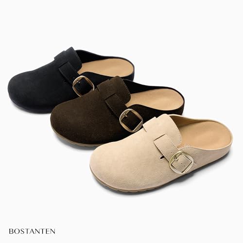 BOSTANTEN Women's Wide-Width Suede Clogs - image 8