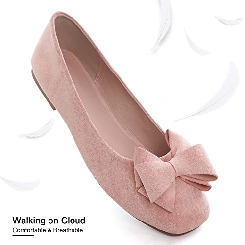 Image of Dear Time Women's Flats Shoes Bowknot Dressy Ballets Loafers Wedding Business Casual Walking Shoes