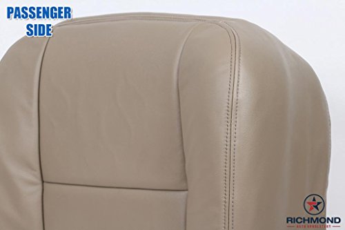 Richmond Auto Upholstery - Passenger Side Bottom Replacement Leather Seat Cover, Tan (Compatible With 2003-2004 Ford F-250 Lariat) #TOP2