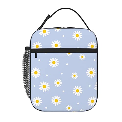 Lunchbox mit Blumenmuster, Violett, isolierte Lunchbox, für Kinder, Mädchen, Jungen, wiederverwendbar, niedlich, klein, Bento-Lunchbox, langlebige Kühltasche, Lunchbox für Büro/Schule/Picknick