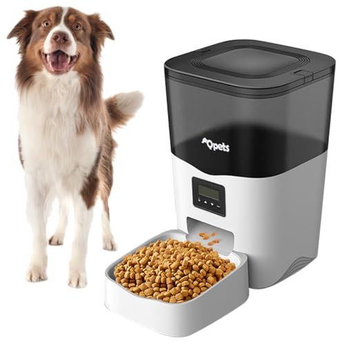 Qpets® Automatic Pet Feeder, 3L Dog Feeder Pet Food Plastic Dispe...