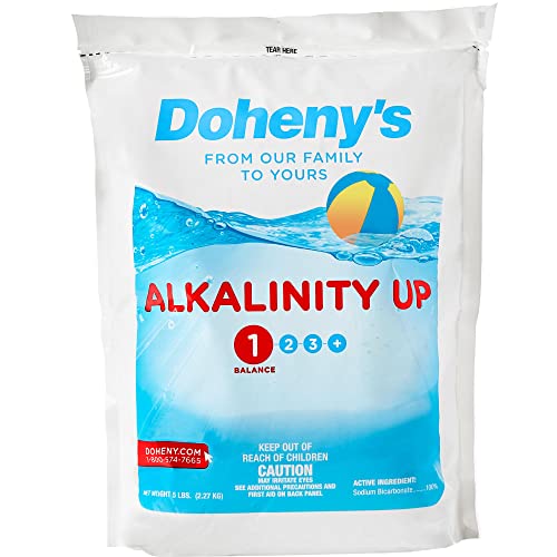 Doheny's Alkalinity Up | Raise Your Swimming Pool Alkalinity Level | 100% Pro-Grade Sodium Bicarbonate | Proper Alkalinity Levels Help Protect Your Equipment And Prevent Skin & Eye Irritation | 25 Lb #TOP2