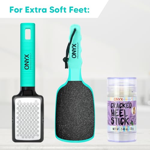 Onyx Professional Palito de calcanhar rachado, pacote com 2, bálsamo de tratamento para pés secos e