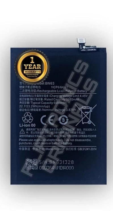 Image of BN63 Battery for Redmi 10 and 10 Prime 21061119AG, 21061119BI, 21061119DG, 21061119AL Battery with 1 Year Warranty**** (Z16)