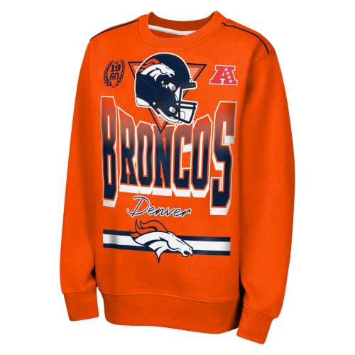 Outerstuff Youth Orange Denver Broncos Run & Gun Fleece Sweatshirt