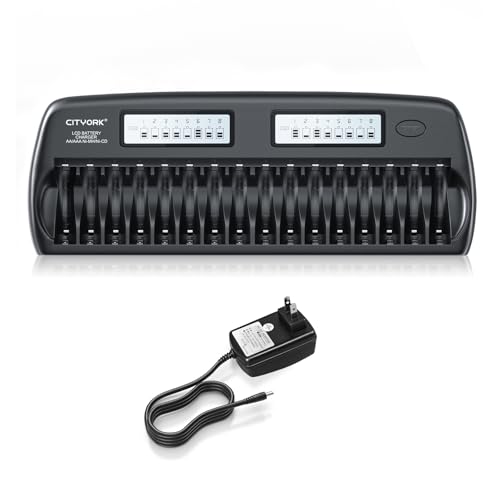 Chargeur de batterie NiMH avec fonction décharge et écran LCD