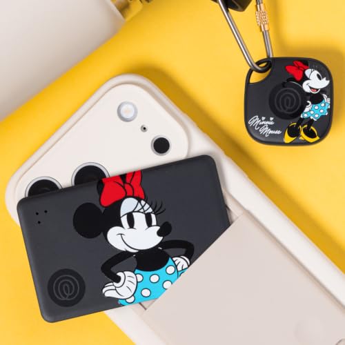 Image of Life360 Tile Starter Pack - Minnie Mouse - Bluetooth Trackers and Item Finders for Keys, Wallets & More. Both iOS and Android Compatible. Phone Finder. 2-Pack (Black Mate /Slim)