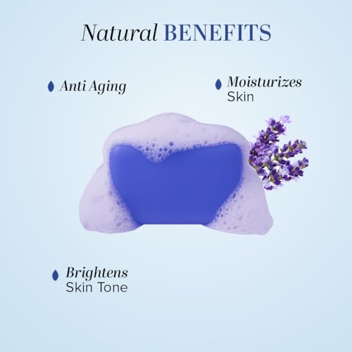 Khadi Natural Lavender Soap | Bathing Bar with Essential Oils | Gently Cleanses, Helps Relieve Stress | For Healthy, Soft Skin | Suitable for All Skin Types | Pack of 3 (125g x 3) | 375g