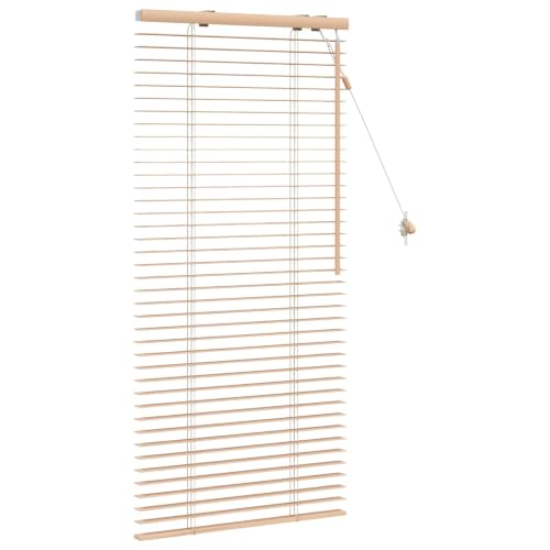 Persiana de madera para ventanas de dormitorio, control solar y calidez natural de roble 4