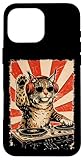 Carcasa para iPhone 16 Pro MAX DJ Luchs - Mesa de Mezclas con Auriculares, diseño Retro Vintage