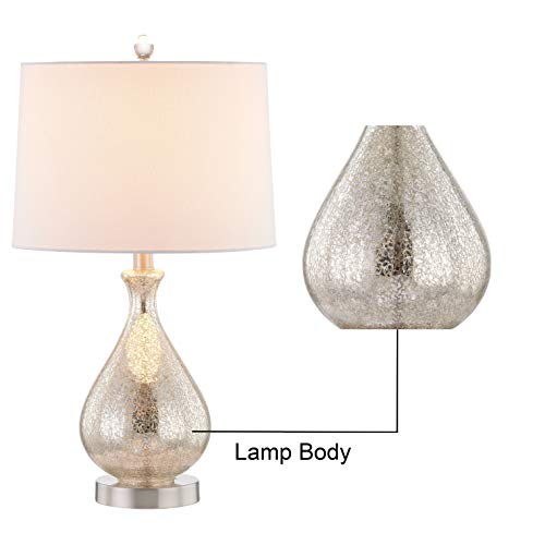Mercury Glass Table Lamps Set of 2 for Home and Office