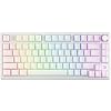 Glacier Skyloong HE75, Wired Detachable USB-C, Hot Swappable, Volume Knob, Side Print PBT Keycaps, Hall Effect Switches, Magnetic Keyboard Contour/White
