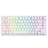 Glacier Skyloong HE75, Wired Detachable USB-C, Hot Swappable, Volume Knob, Side Print PBT Keycaps, Hall Effect Switches, Magnetic Keyboard (Contour/White)