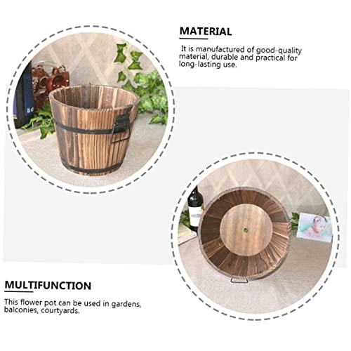 3Pcs-Wooden-Barrel-Pot-Rustic-Succulent-Planters-for-Decor-Wooden-Bucket-Planters-for-Indoor-and-Outdoor-Use 3Pcs Wooden Barrel Pot Rustic Succulent Planters for Decor Wooden Bucket Planters for Indoor and Outdoor Use