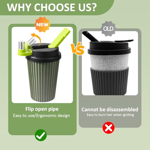 Hookah Set with Hookah Accessories, Portable Travel Shisha, Mini Shisha with Coffee Cup Design - Image 7