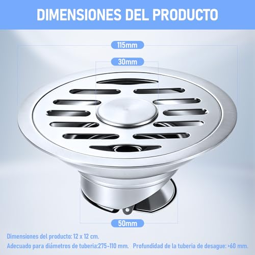 Trampa para coladera de regadera 15 Imagen adicional
