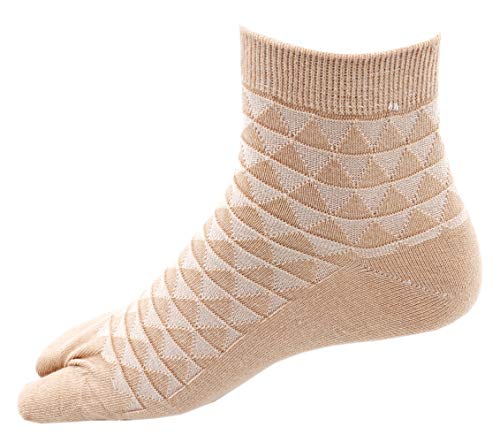 Image of RC. ROYAL CLASS Women's Ankle Length Skin Color Cotton Thumb Socks, Pack of 3