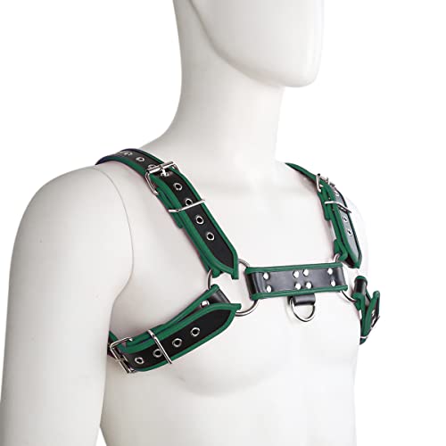 Image of Men's Faux Leather Body Chest Harness Belt Shoulder Cage Belt Party Costume