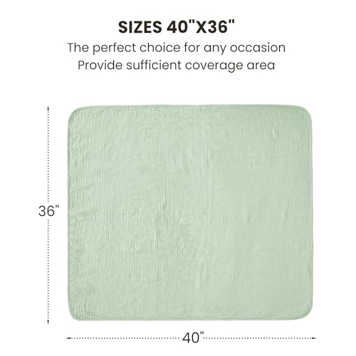 Image of Konssy Muslin Baby Blankets, Super Soft 100% Cotton Crib Blanket | Soft Lightweight Nursery Swaddling Wrap for Girls Boys, Infant Toddler, 40 X 36 In, Woodland