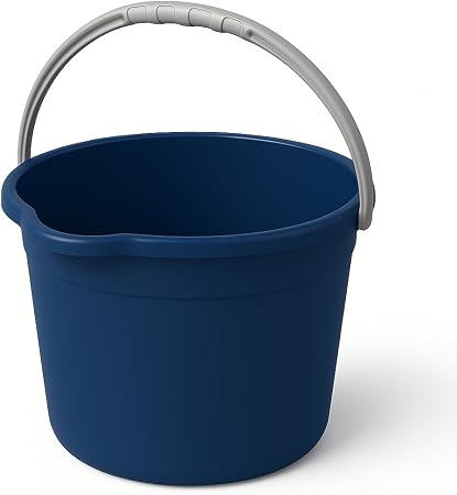 10QT (9.5L) Cleaning Bucket with Handle and Spout - Blue