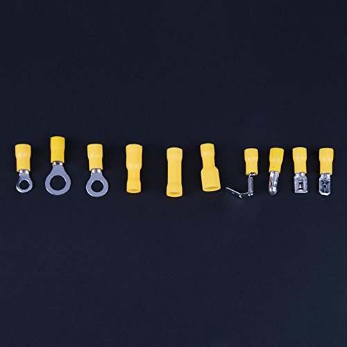 Davitu 720pcs Assorted Insulated Electrical Crimp Terminals Cold Pressing Terminal Electrical Cable Wire Tube Connector - (Color: as show)