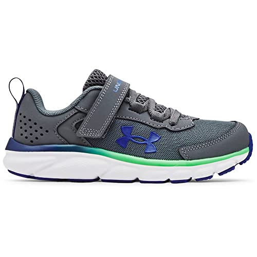 Image of Under Armour Boys' Little Kid Pre School Assert 9 Alternate Closure, Pitch Gray (103) /White, 1.5