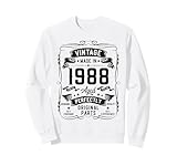 vintage 1988 38yr 38th birthday gifts for men 38 years old felpa