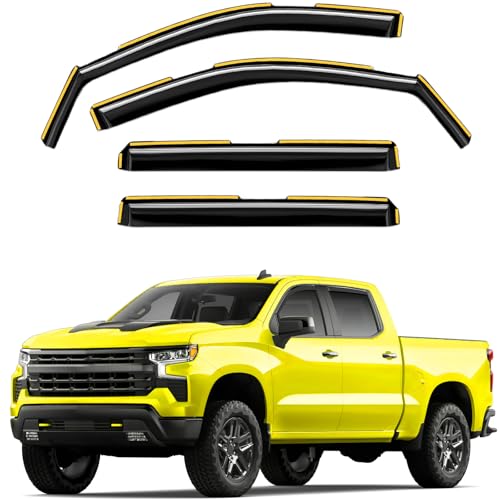 Deejecsun Rain Guards for Silverado
