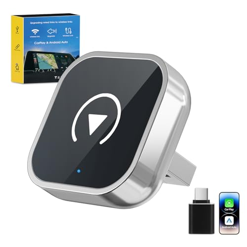 Wireless CarPlay Adapter für iPhone CarPlay/Android Auto,Mini & Stabiler