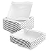 Produktbild MALACASA, Serie Flora, 18 teilig Set Cremeweiß Porzellan Suppenteller 8,25 Zoll / 21x22x4,5 cm für 18 Personen