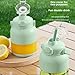 YIHANGG Exprimidor Eléctrico de Cítricos con Popote y Dos Tapas Mini Portátil Licuadora para Batidos de Jugo Fresco Exprimidor de Prensado en Frío con Vasos para Botellas Exprimidor de Limas y Frutas Imagen de YIHANGG Exprimidor Eléctrico de Cítricos con Popote y Dos Tapas Mini Portátil Licuadora para Batidos de Jugo Fresco Exprimidor de Prensado en Frío con Vasos para Botellas Exprimidor de Limas y Frutas