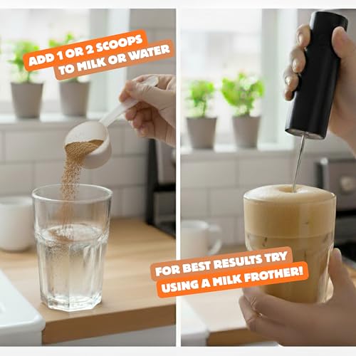 Image of Caramel Protein Iced Coffee - Instant Collagen Coffee with High CGA for Energy & Focus - Sugar-Free, Dairy-Free, Lactose-Free, Keto & Fasting Friendly - 100mg Caffeine - 15 Servings