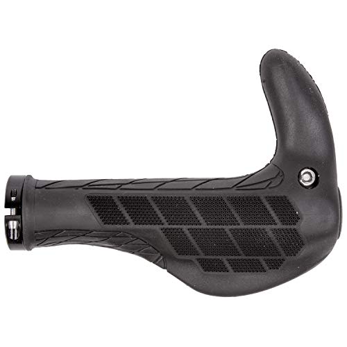 M-Wave Cloud Ergo Max Fix Be, Manopola Per Bicicletta Comoda Ed Ergonomica, Buona Presa, Facile Da Montare, Lunghezza 140 Mm Unisex-Adulti, Nero