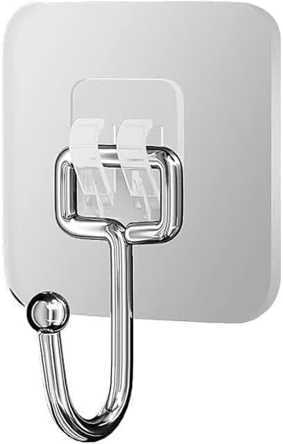 2025 Large Adhesive Hooks for Hanging Heavy Duty Wall Hooks 22 lbs Self ...