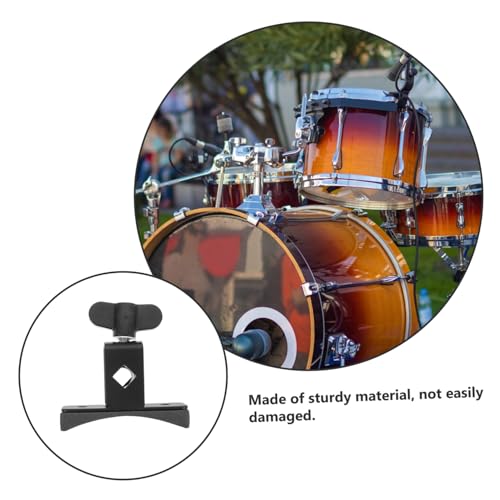 HANABASS Drum Hoop Mounting Bracket Clamp Drum Rod Clamp and Percussion Instruments Durable Design Stable Clamping Compatibility Black miniatura 2