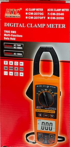 Image of Artist Unknown HTC Instrument CM-2046 Digital AC DC Clamp Meter 1000 Amp, Red