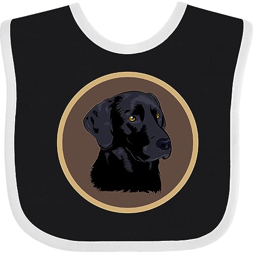 inktastic Black Lab Dog Labrador Retriever Baby Bib