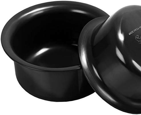 Sumeet 3mm Hard Aluminium Anodized Nonstick Tope (Pot) set of 2pc (No.13 - No. 14) 2.3 liter - 2.9 liter | Black