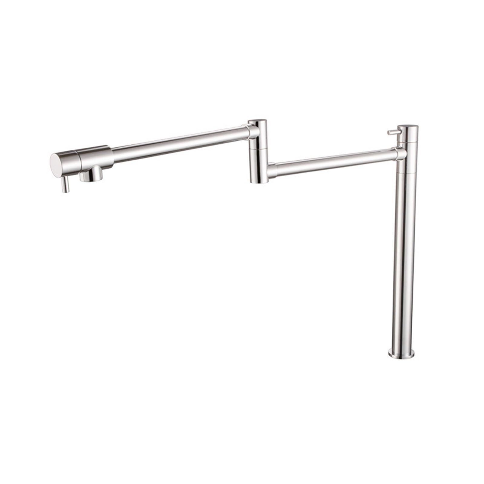 Robinet de cuisine double articulation orientable en laiton massif