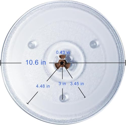 Image of for 23 to 32L Capacity Microwave Oven Replacement Rotating Glass Turntable Tray | Easy-Clean Design, Sturdy, High-Quality, Heat-Resistant | (Size: 10.5 Inch) ([IFB 24PM2S] - 24L)