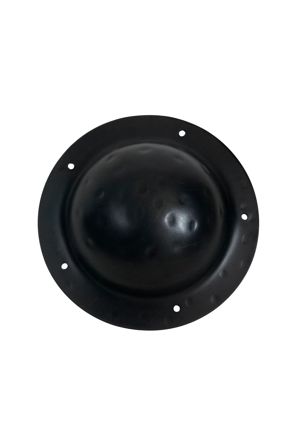 Generisch Schildbuckel 17,5 cm aus Stahl – Hammerschlag-Optik, 1,6 mm, 6 Bohrungen
