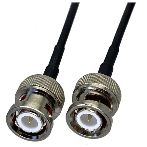RG174 �I�X�v���O ���X�W���b�N ���� �X�g���[�g/���p RF�����R�l�N�^ �s�O�e�[�� �W�����p�[�P�[�u�� 4�C���`�`10�t�B�[�g(BNC M to BNC M,2FT(60CM))