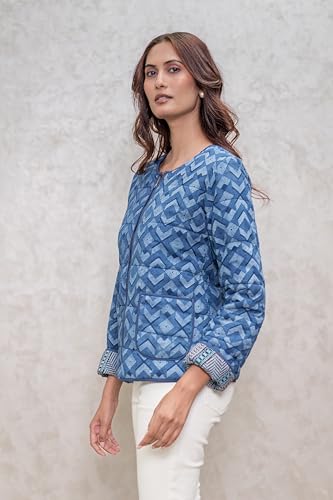 Image of Cotton Quilted Jacket for Winter | Warm Lightweight, Soft Quilted Reversible, Casual Jackets for Women | Stylish Cotton Outerwear | Breathable & Comfortable
