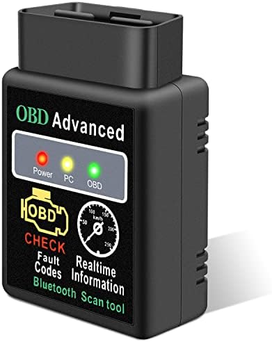 Friencity OBD2 Scanner Adapter Bluetooth, Wireless Diagnostic Code Reader OBD II Scan Tool Reset & Clear Check Car Engine Light, Compatible with Android & Windows (NOT for iOS)