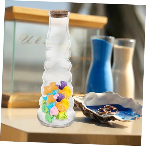 Bouteilles décoratives transparentes en verre flacon liège pour DIY - 7