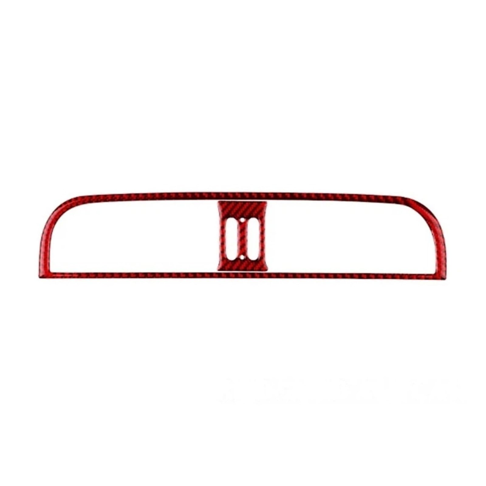 Oxwwrsfco Red Car Center Console Air Outlets Sticker Compatible For Fiat 500 2008-2015 Fiat Abarth 595 2012-2014 Soft Carbon Fiber(Red)