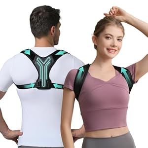 Upper Back Brace Posture Corrector For Women & Men,Lightweight Back Straightener Posture Corrector For Men,Adjustable Upper Back Support,Clavicle Brace For Round Shoulder & Hunchback (Medium)