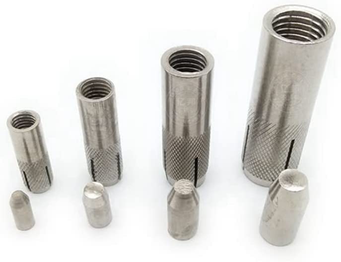 Bulloni ad espansione Bulloni di ancoraggio a caduta for calcestruzzo in acciaio inossidabile e acciaio al carbonio zincati, diverse misure*5 pezzi(M16,Stainless Steel)